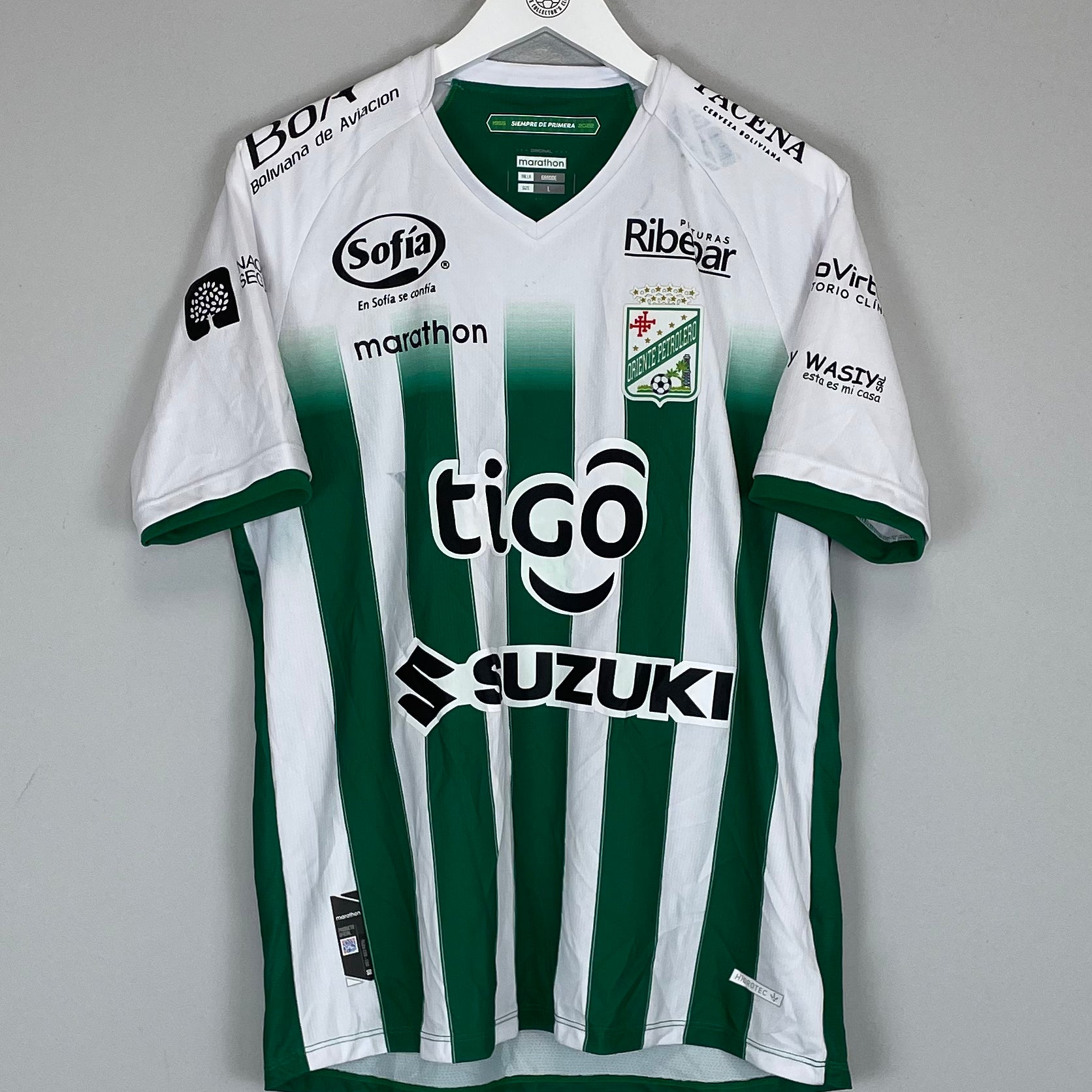 Shop 2022 ORIENTE PETROLERO #3 HOME SHIRT (L) MARATHON, classic football shirts, vintage football shirts & retro soccer jerseys at Cult Kits