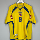 2006/07 COLOMBIA FALCAO #9 HOME SHIRT (L) LOTTO