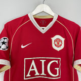 Shop 2006/07 MANCHESTER UNITED RONALDO #7 C/L HOME SHIRT (S) NIKE, classic football shirts, vintage football shirts & retro soccer jerseys at Cult Kits