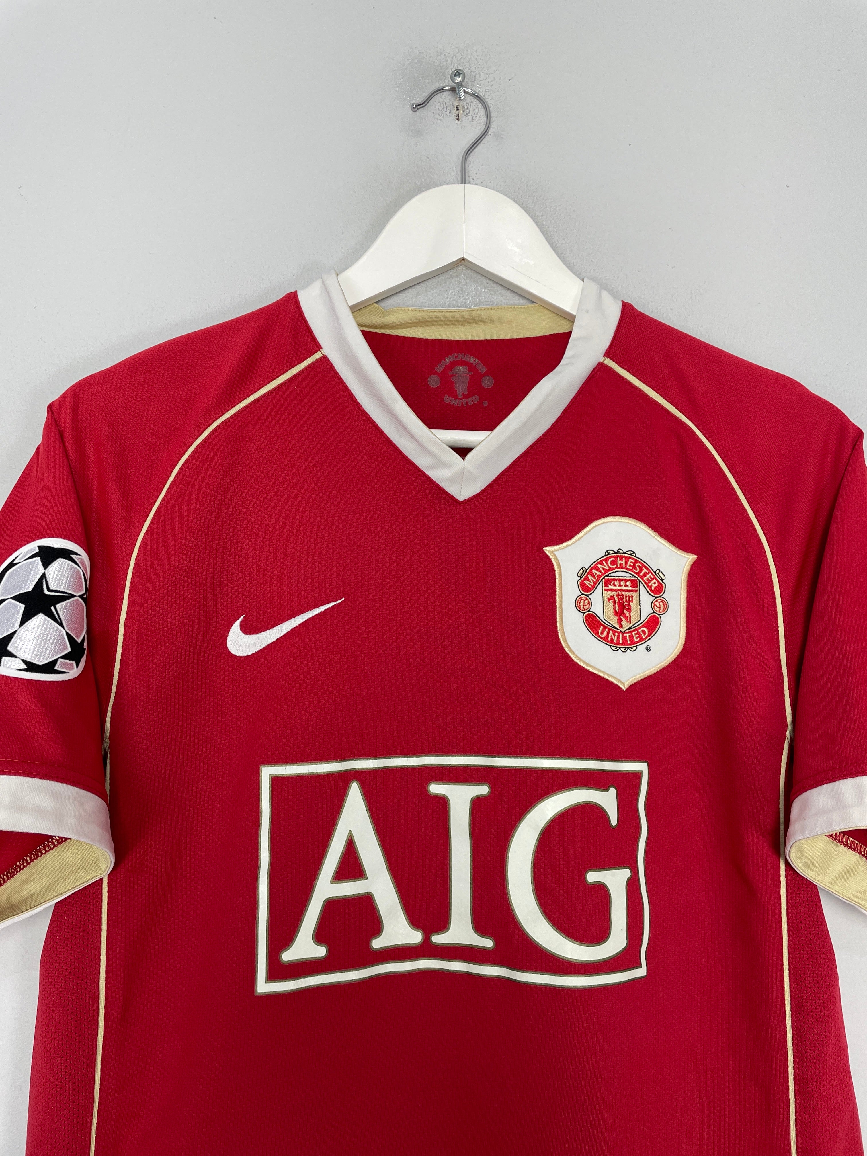 Shop 2006/07 MANCHESTER UNITED RONALDO #7 C/L HOME SHIRT (S) NIKE, classic football shirts, vintage football shirts & retro soccer jerseys at Cult Kits