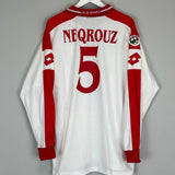 2002/03 BARI NEQROUZ #5 L/S *MATCH ISSUE* HOME SHIRT (XL) LOTTO
