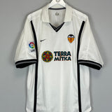 2000/01 VALENCIA DESCHAMPS #4 HOME SHIRT (L) NIKE