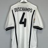 2000/01 VALENCIA DESCHAMPS #4 HOME SHIRT (L) NIKE