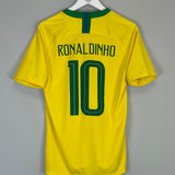 2018/19 BRAZIL RONALDINHO #10 HOME SHIRT (M) NIKE