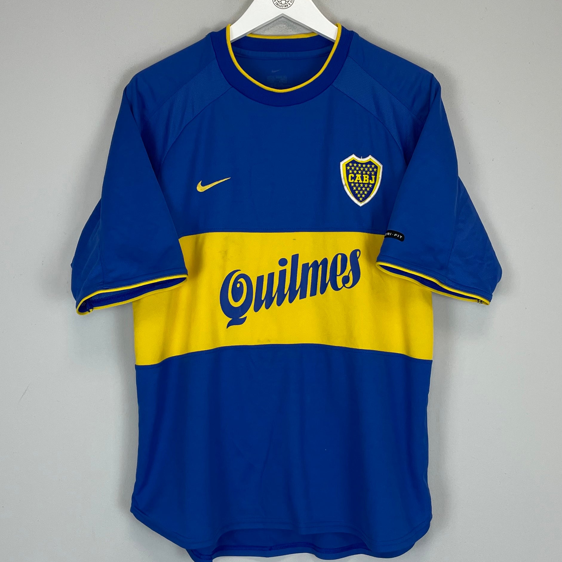 Shop 2000/01 BOCA JUNIORS #10 HOME SHIRT (M) NIKE, classic football shirts, vintage football shirts & retro soccer jerseys at Cult Kits