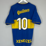 2000/01 BOCA JUNIORS #10 HOME SHIRT (M) NIKE