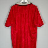 1992/94 MANCHESTER UNITED HOME SHIRT (XL) UMBRO