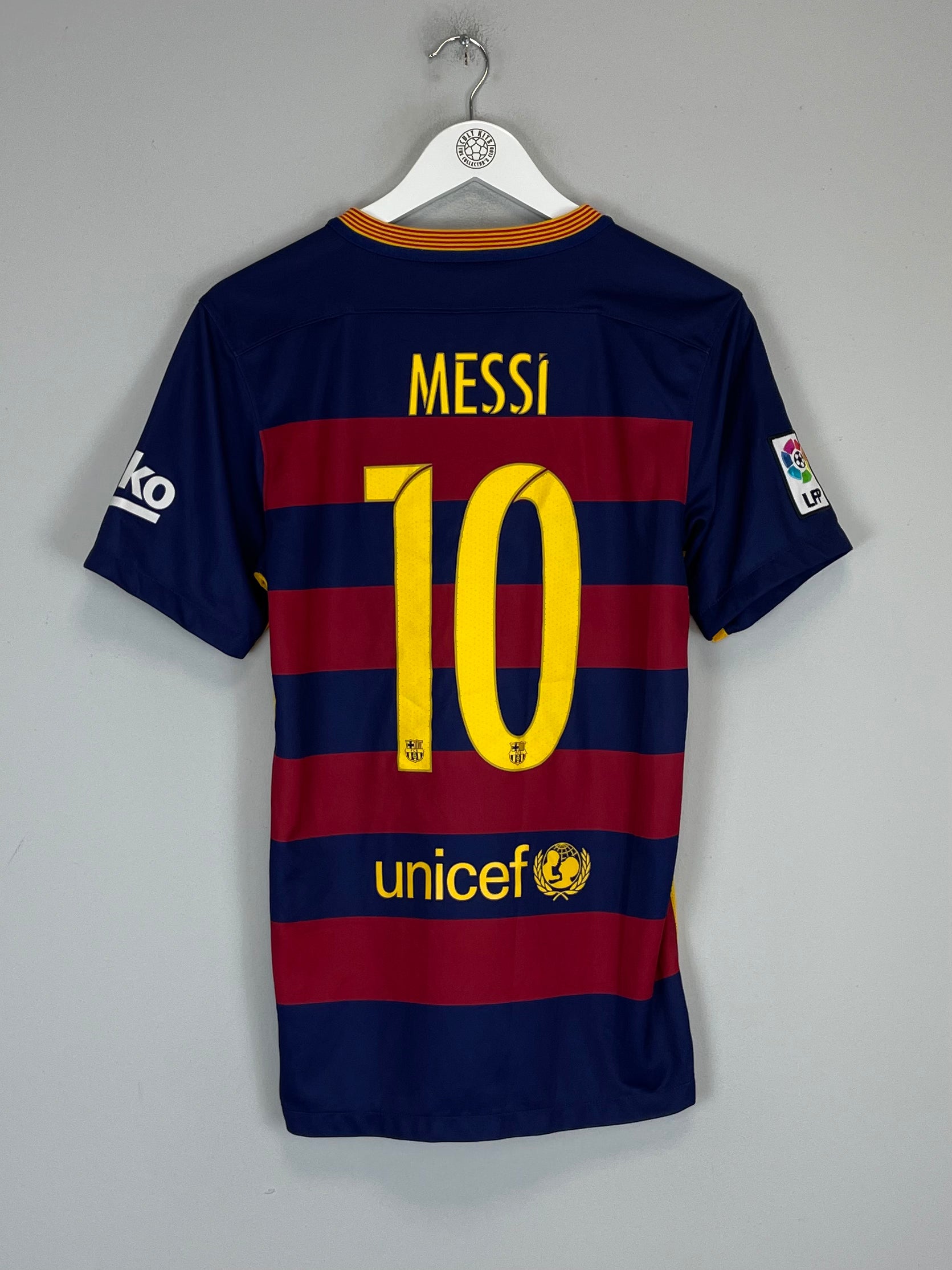 Shop 2015/16 BARCELONA MESSI #10 HOME SHIRT (S) NIKE, classic football shirts, vintage football shirts & retro soccer jerseys at Cult Kits