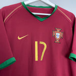 Shop 2006/08 PORTUGAL C.RONALDO #17 HOME SHIRT (XL) NIKE, classic football shirts, vintage football shirts & retro soccer jerseys at Cult Kits