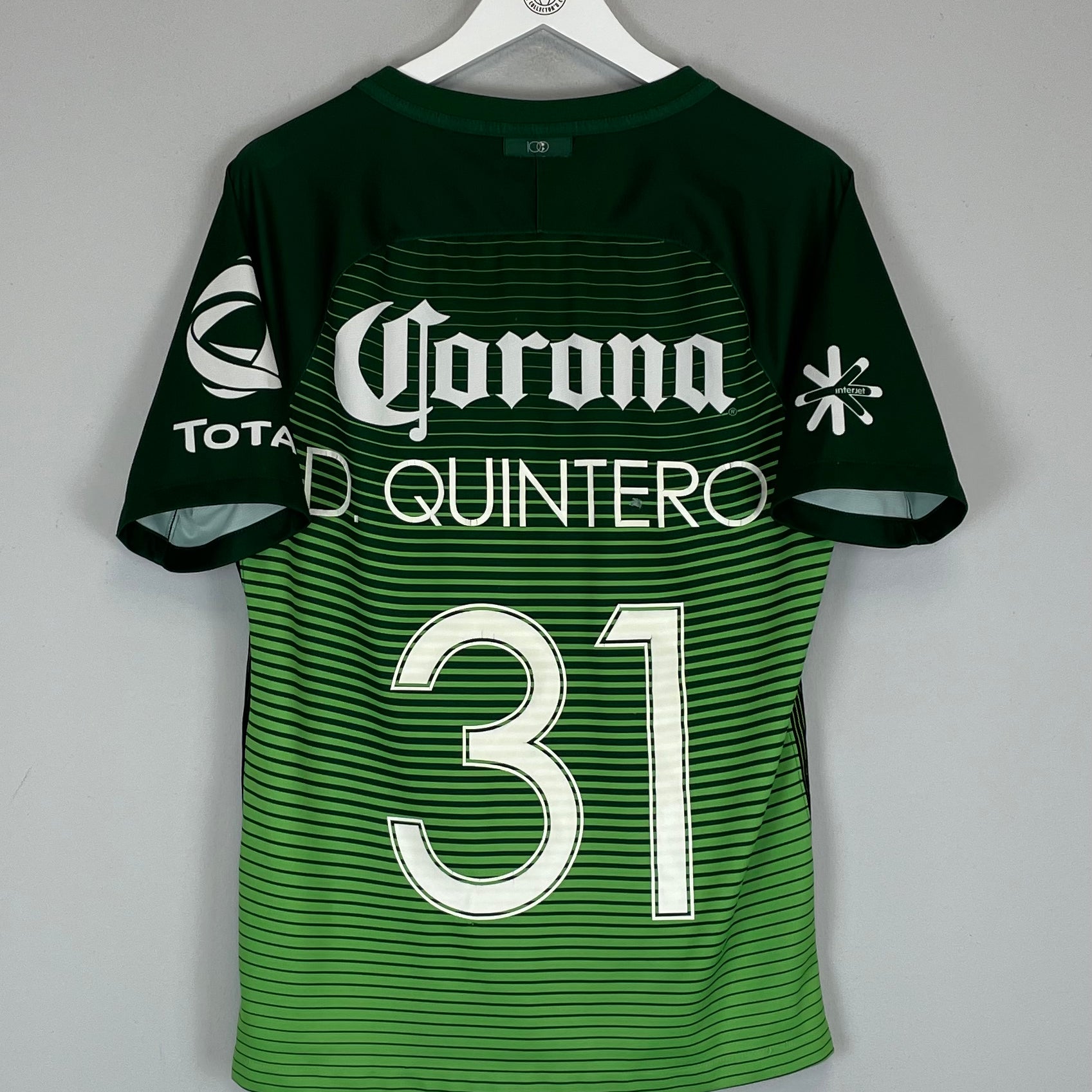 Shop 2016/17 CLUB AMERICA D.QUINTERO #31 *CENTENARY* THIRD SHIRT (M) NIKE, classic football shirts, vintage football shirts & retro soccer jerseys at Cult Kits