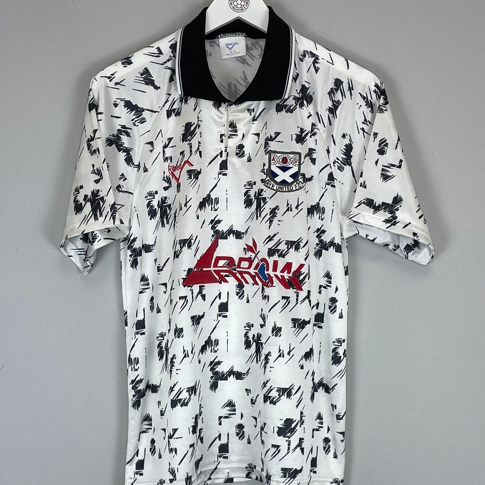 Shop 1992/93 AYR UNITED HOME SHIRT (M) RIBERO, classic football shirts, vintage football shirts & retro soccer jerseys at Cult Kits