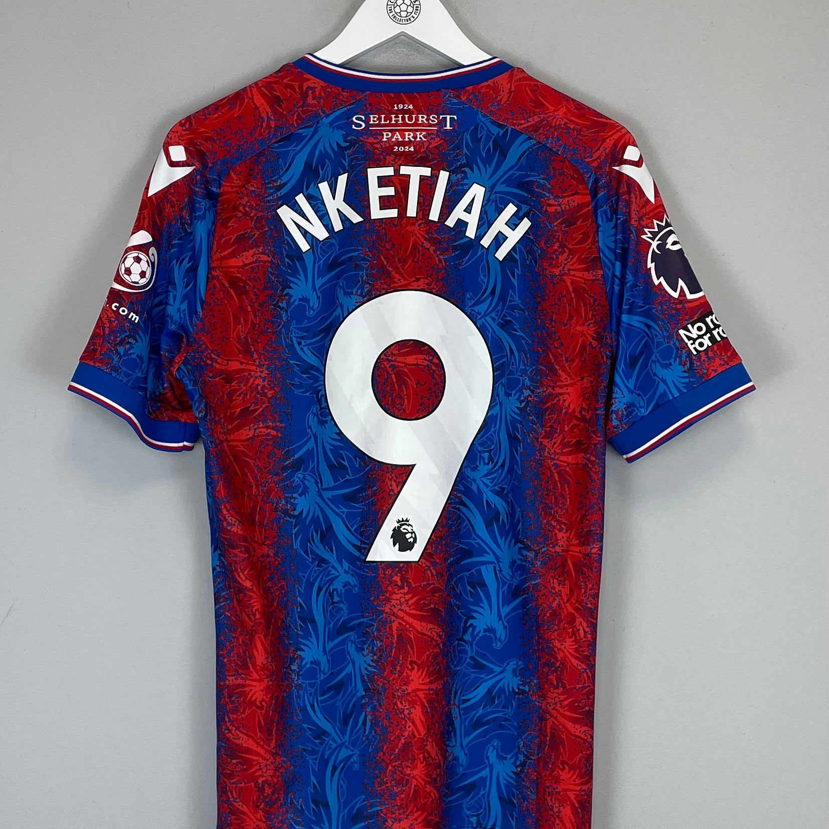 Shop 2024/25 CRYSTAL PALACE NKETIAH #9 *MATCH WORN* HOME SHIRT (L) MACRON, classic football shirts, vintage football shirts & retro soccer jerseys at Cult Kits