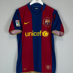 Shop 2007/08 BARCELONA MESSI #19 HOME SHIRT (M) NIKE, classic football shirts, vintage football shirts & retro soccer jerseys at Cult Kits