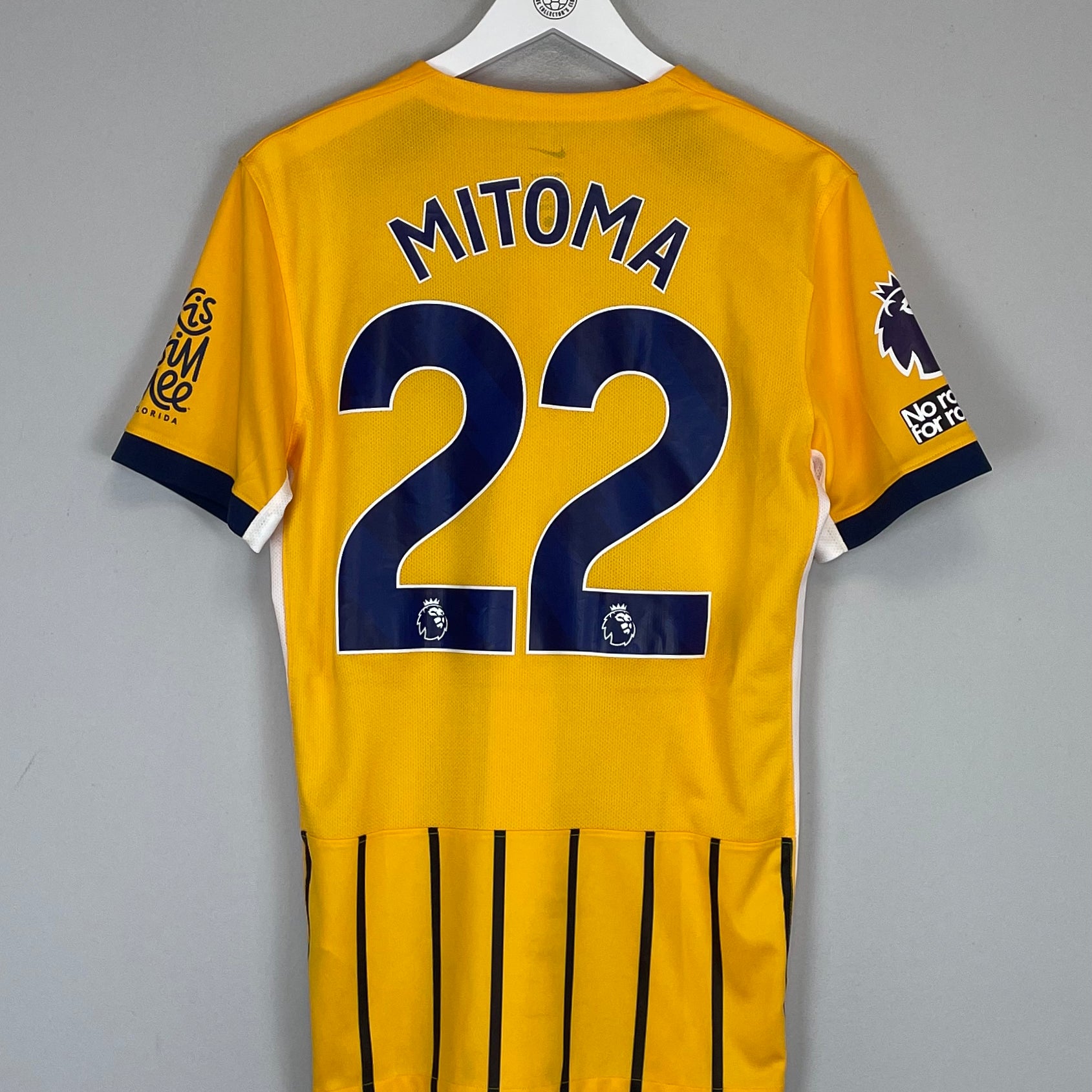Shop 2024/25 BRIGHTON MITOMA #22 *MATCH ISSUE* AWAY SHIRT (M) NIKE, classic football shirts, vintage football shirts & retro soccer jerseys at Cult Kits