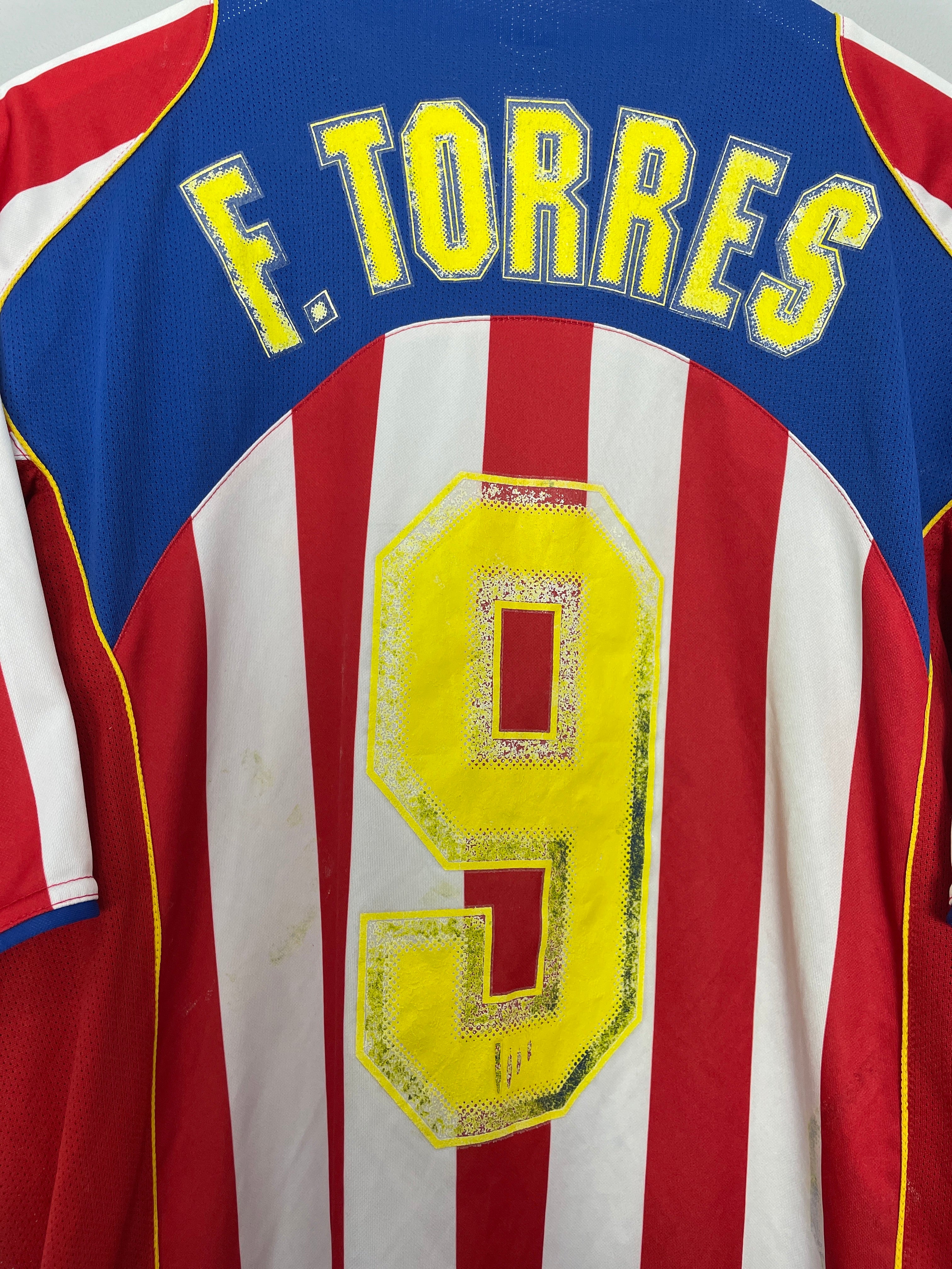 CULT KITS 2004 05 ATLETICO MADRID F.TORRES 9 HOME SHIRT XL