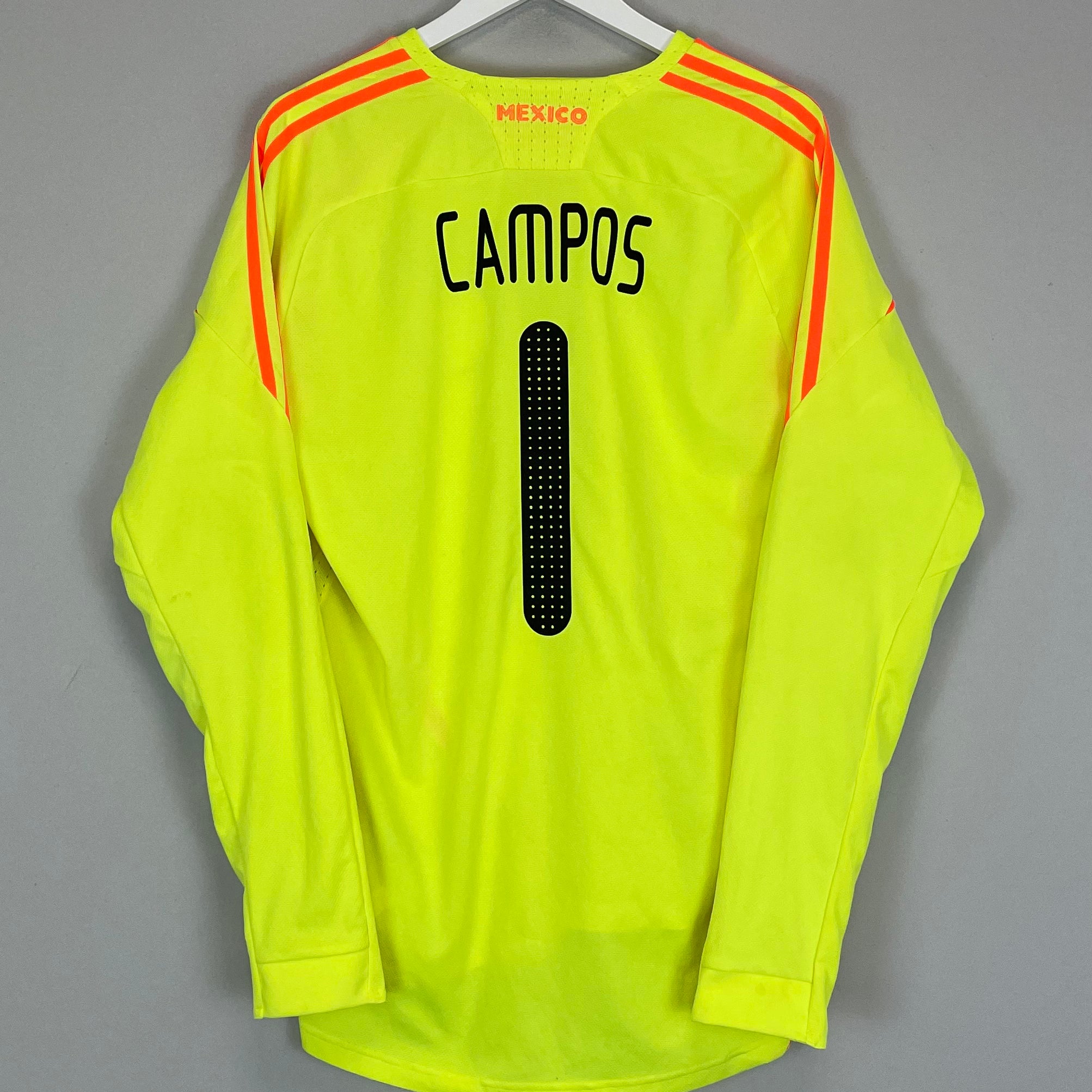 Shop 2007/08 MEXICO CAMPOS #1 GK SHIRT (L) ADIDAS, classic football shirts, vintage football shirts & retro soccer jerseys at Cult Kits