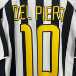 Shop 2003/04 JUVENTUS DEL PIERO #10 HOME SHIRT (L) NIKE, classic football shirts, vintage football shirts & retro soccer jerseys at Cult Kits