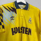 Shop 1991/95 TOTTENHAM AWAY SHIRT (L) UMBRO, classic football shirts, vintage football shirts & retro soccer jerseys at Cult Kits