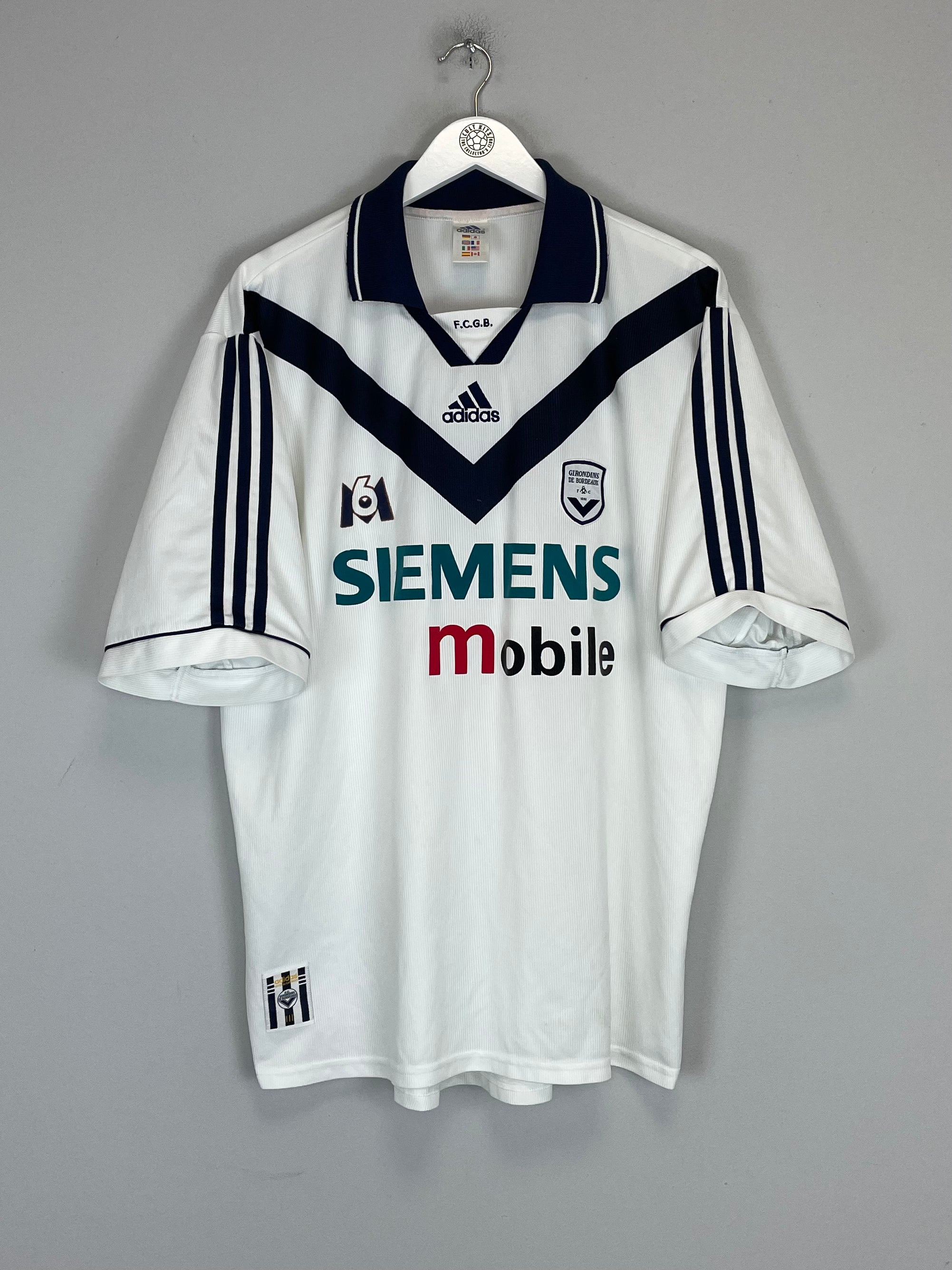 Shop 2001/02 BORDEAUX AWAY SHIRT (XL) ADIDAS, classic football shirts, vintage football shirts & retro soccer jerseys at Cult Kits