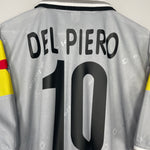 Shop 2000/01 JUVENTUS DEL PIERO #10 AWAY SHIRT (XL) LOTTO, classic football shirts, vintage football shirts & retro soccer jerseys at Cult Kits