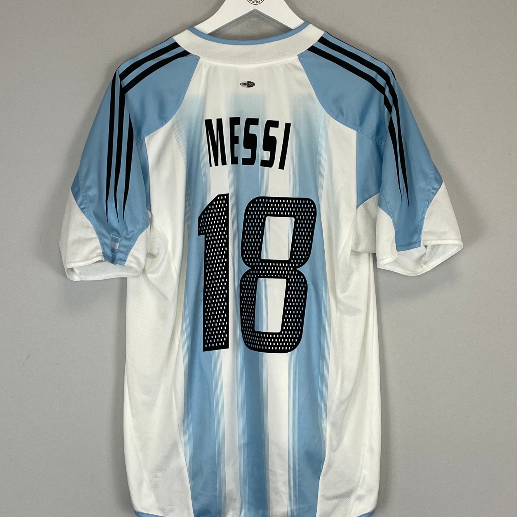 Shop 2004/05 ARGENTINA MESSI #18 HOME SHIRT (M) ADIDAS, classic football shirts, vintage football shirts & retro soccer jerseys at Cult Kits