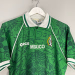 Shop 1999 MEXICO HOME SHIRT (M) GARCIS, classic football shirts, vintage football shirts & retro soccer jerseys at Cult Kits