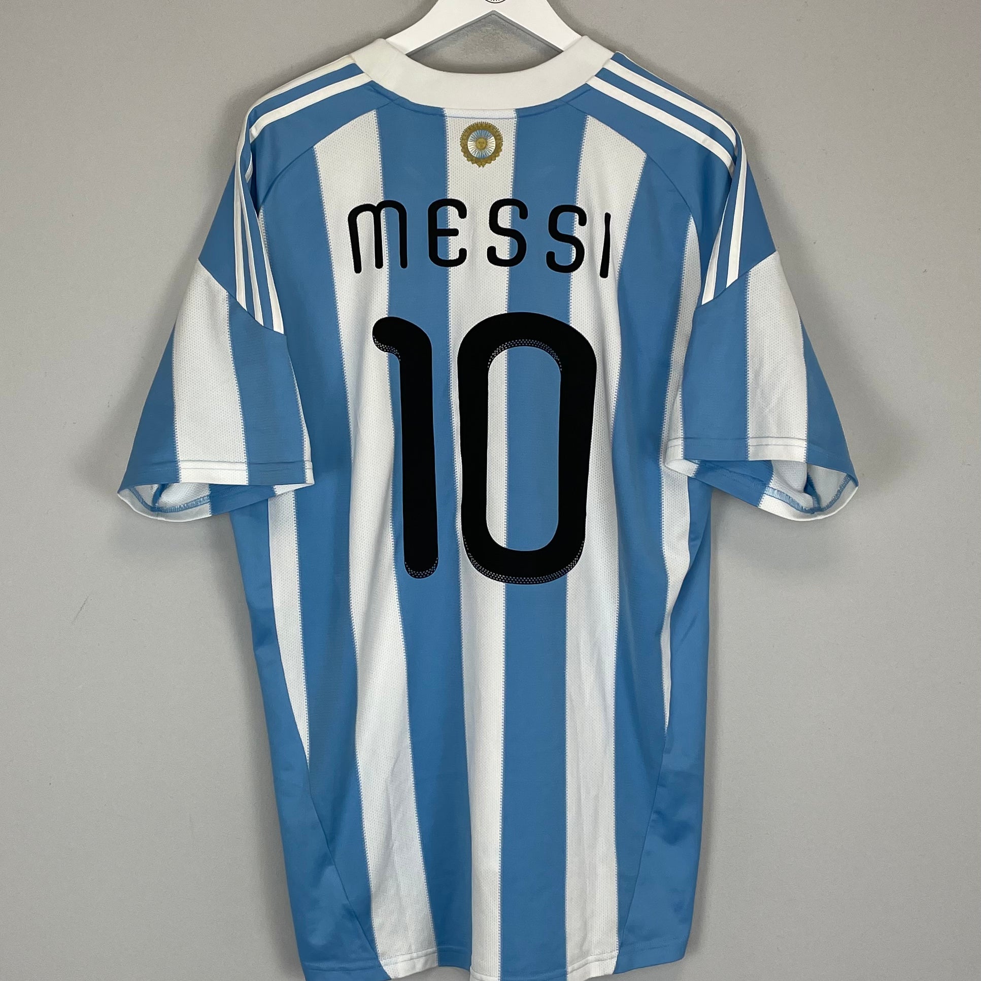 Shop 2010/11 ARGENTINA MESSI #10 HOME SHIRT (XL) ADIDAS, classic football shirts, vintage football shirts & retro soccer jerseys at Cult Kits