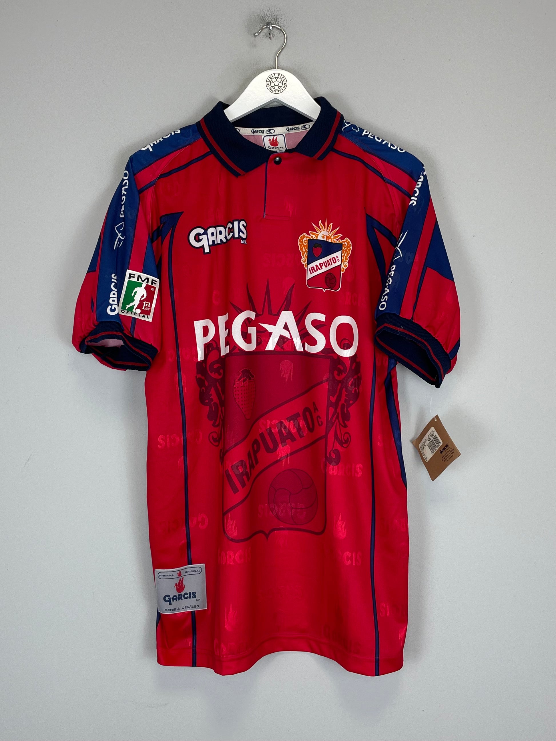 Shop 2000/01 IRAPUATO *BNWT* HOME SHIRT (XL) GARCIS, classic football shirts, vintage football shirts & retro soccer jerseys at Cult Kits