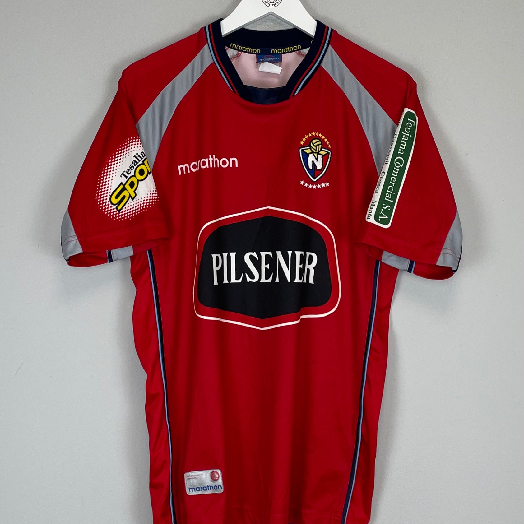 Shop 2003 EL NACIONAL HOME SHIRT (M) MARATHON, classic football shirts, vintage football shirts & retro soccer jerseys at Cult Kits