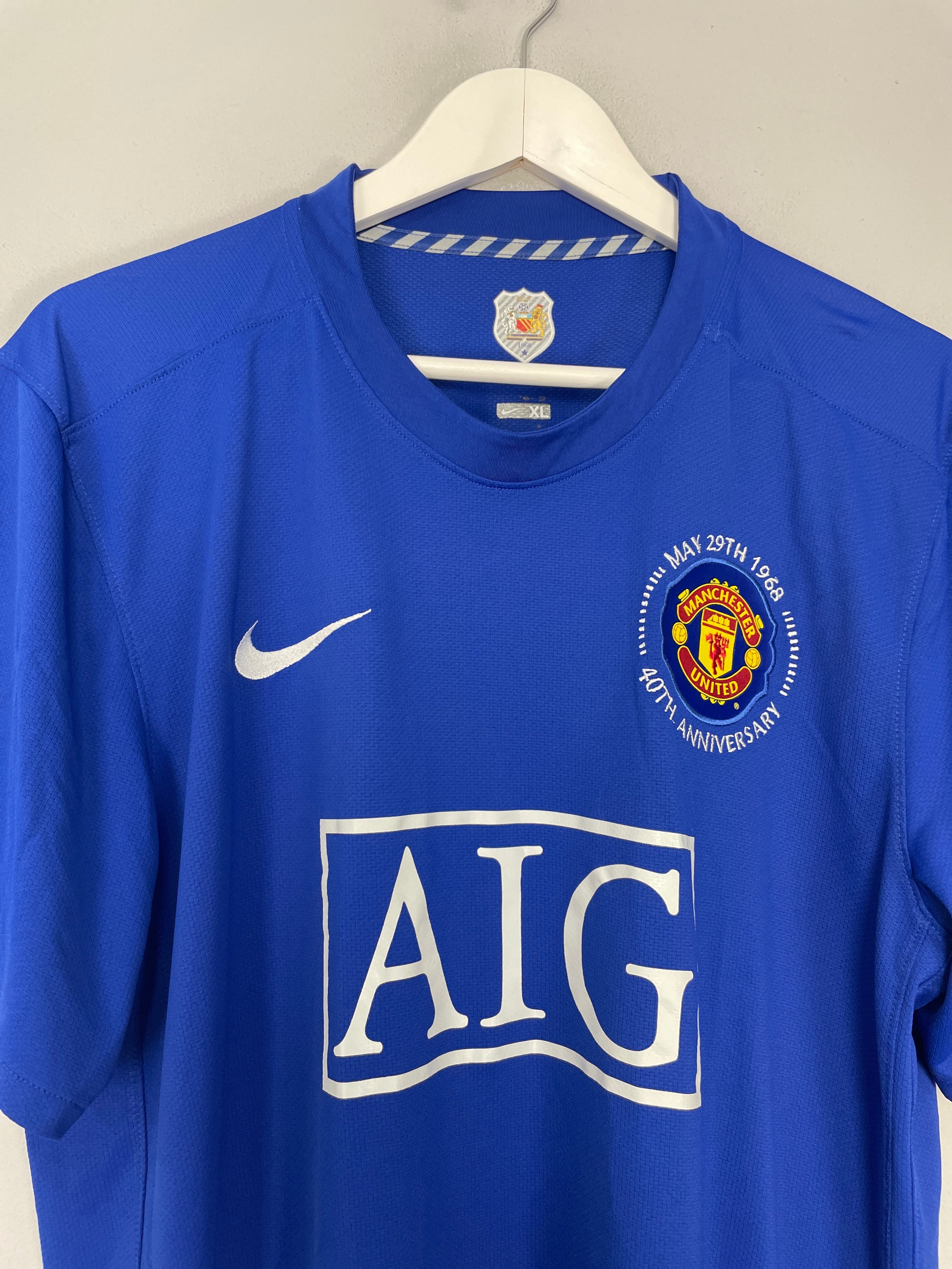Shop 2008/09 MANCHESTER UNITED RONALDO #7 AWAY SHIRT (XL) NIKE, classic football shirts, vintage football shirts & retro soccer jerseys at Cult Kits