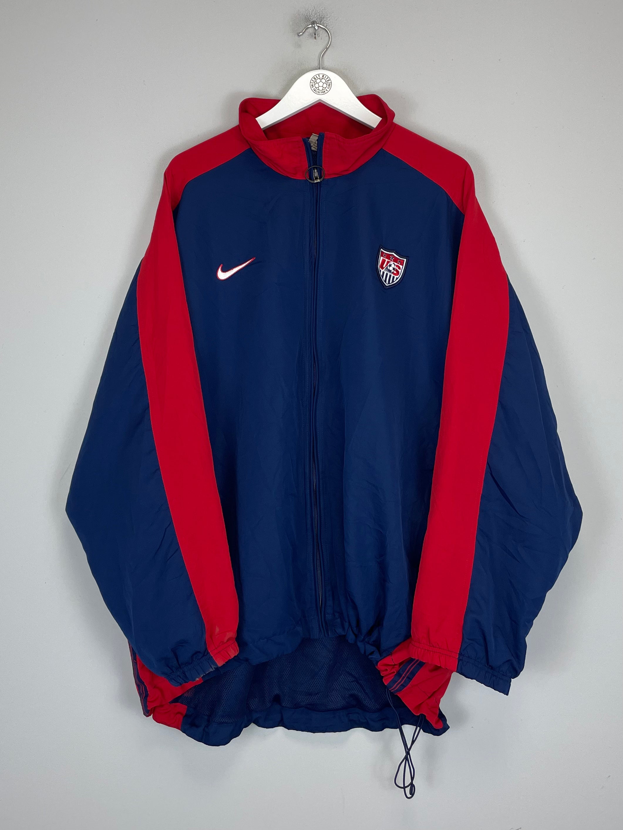 Shop 1998/99 USA TRACK JACKET (XL) NIKE, classic football shirts, vintage football shirts & retro soccer jerseys at Cult Kits