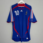 Shop 2006/07 FRANCE ZIDANE #10 HOME SHIRT (XXL) ADIDAS, classic football shirts, vintage football shirts & retro soccer jerseys at Cult Kits