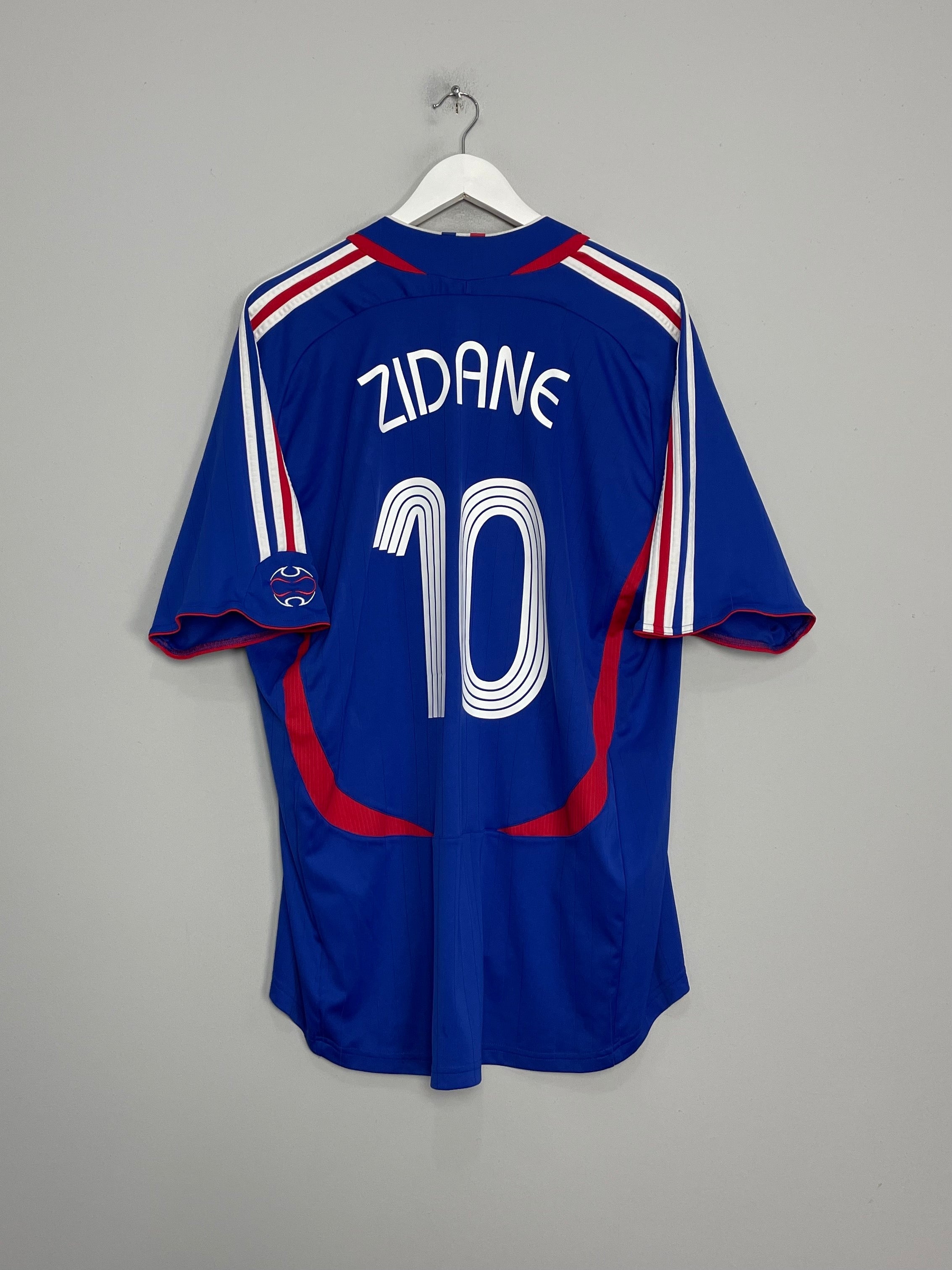 Shop 2006/07 FRANCE ZIDANE #10 HOME SHIRT (XXL) ADIDAS, classic football shirts, vintage football shirts & retro soccer jerseys at Cult Kits