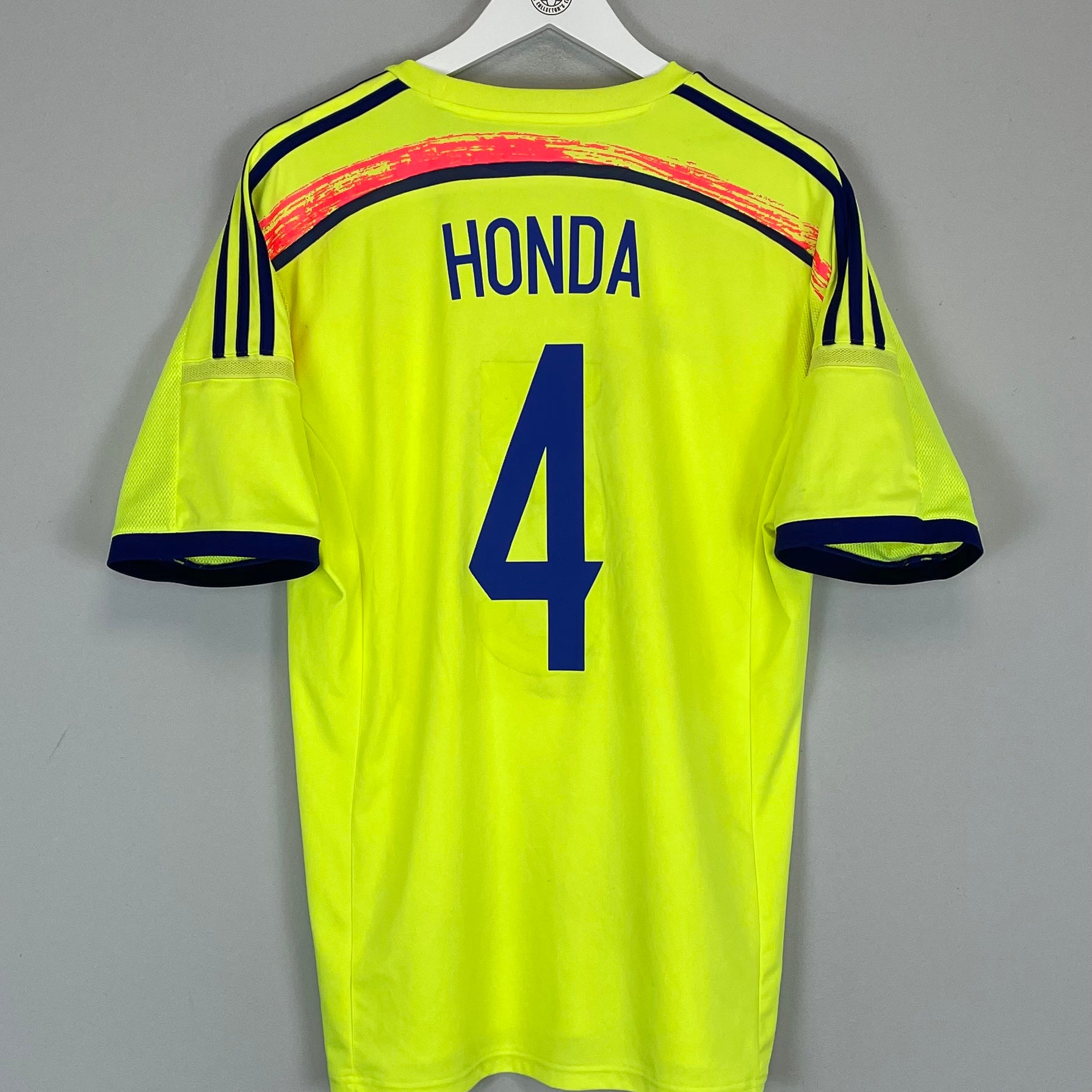 Shop 2014 JAPAN HONDA #4 AWAY SHIRT (L) ADIDAS, classic football shirts, vintage football shirts & retro soccer jerseys at Cult Kits
