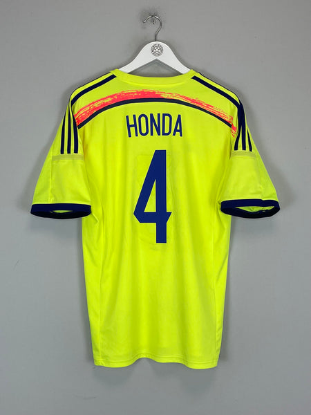 日本代表　2014コンフェデレーションズカップ限定　イエローナンバー 本田　4 2014 JAPAN HONDA #4 AWAY SHIRT (L) ADIDAS – Cult Kits