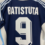 Shop 1998/99 ARGENTINA BATISTUTA #9 AWAY SHIRT (M) ADIDAS, classic football shirts, vintage football shirts & retro soccer jerseys at Cult Kits