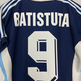 Shop 1998/99 ARGENTINA BATISTUTA #9 AWAY SHIRT (M) ADIDAS, classic football shirts, vintage football shirts & retro soccer jerseys at Cult Kits