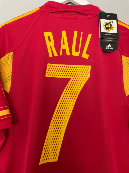 2004/06 SPAIN RAUL #7 *BNWT* HOME SHIRT (M) ADIDAS
