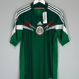 Shop 2014 MEXICO *BNWT* HOME SHIRT (L) ADIDAS, classic football shirts, vintage football shirts & retro soccer jerseys at Cult Kits