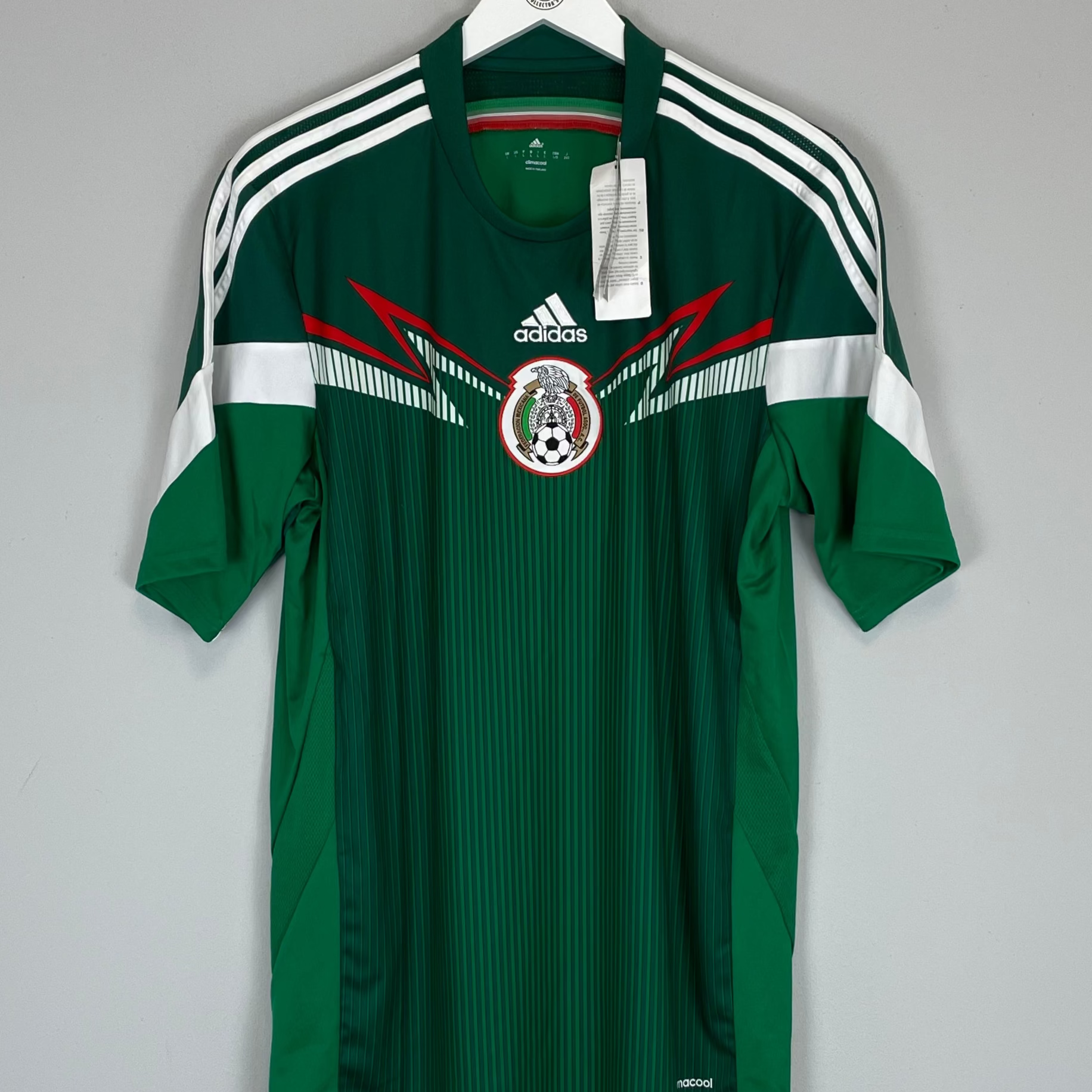 Shop 2014 MEXICO *BNWT* HOME SHIRT (L) ADIDAS, classic football shirts, vintage football shirts & retro soccer jerseys at Cult Kits
