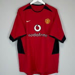 Shop 2002/04 MANCHESTER UNITED BECKHAM #7 HOME SHIRT (L) NIKE, classic football shirts, vintage football shirts & retro soccer jerseys at Cult Kits