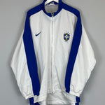 Shop 1998/00 BRAZIL TRACK JACKET (XXL) NIKE, classic football shirts, vintage football shirts & retro soccer jerseys at Cult Kits