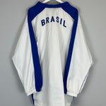 Shop 1998/00 BRAZIL TRACK JACKET (XXL) NIKE, classic football shirts, vintage football shirts & retro soccer jerseys at Cult Kits