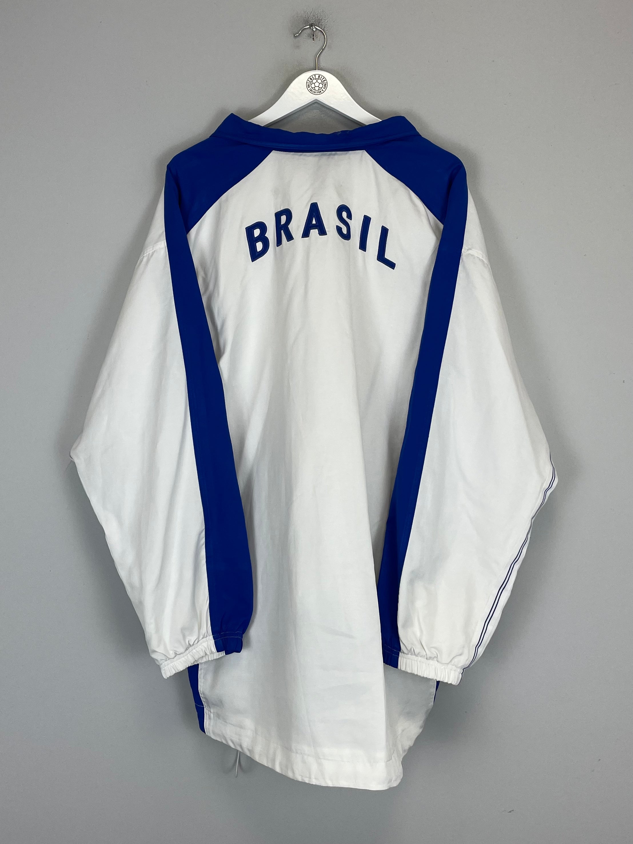 Shop 1998/00 BRAZIL TRACK JACKET (XXL) NIKE, classic football shirts, vintage football shirts & retro soccer jerseys at Cult Kits