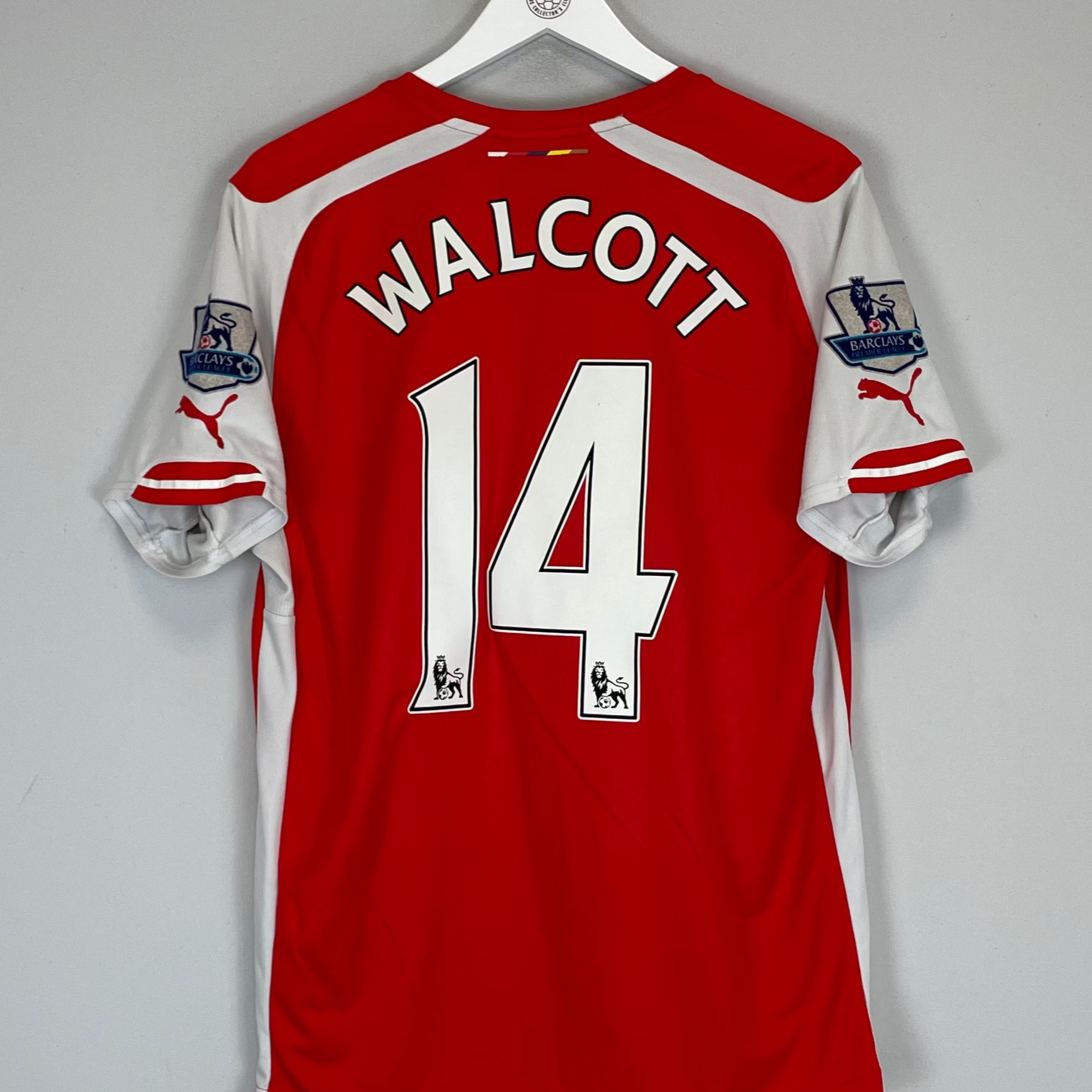 Shop 2014/15 ARSENAL WALCOTT #14 HOME SHIRT (L) PUMA, classic football shirts, vintage football shirts & retro soccer jerseys at Cult Kits