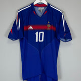 2004/06 FRANCE ZIDANE #10 HOME SHIRT (L) ADIDAS