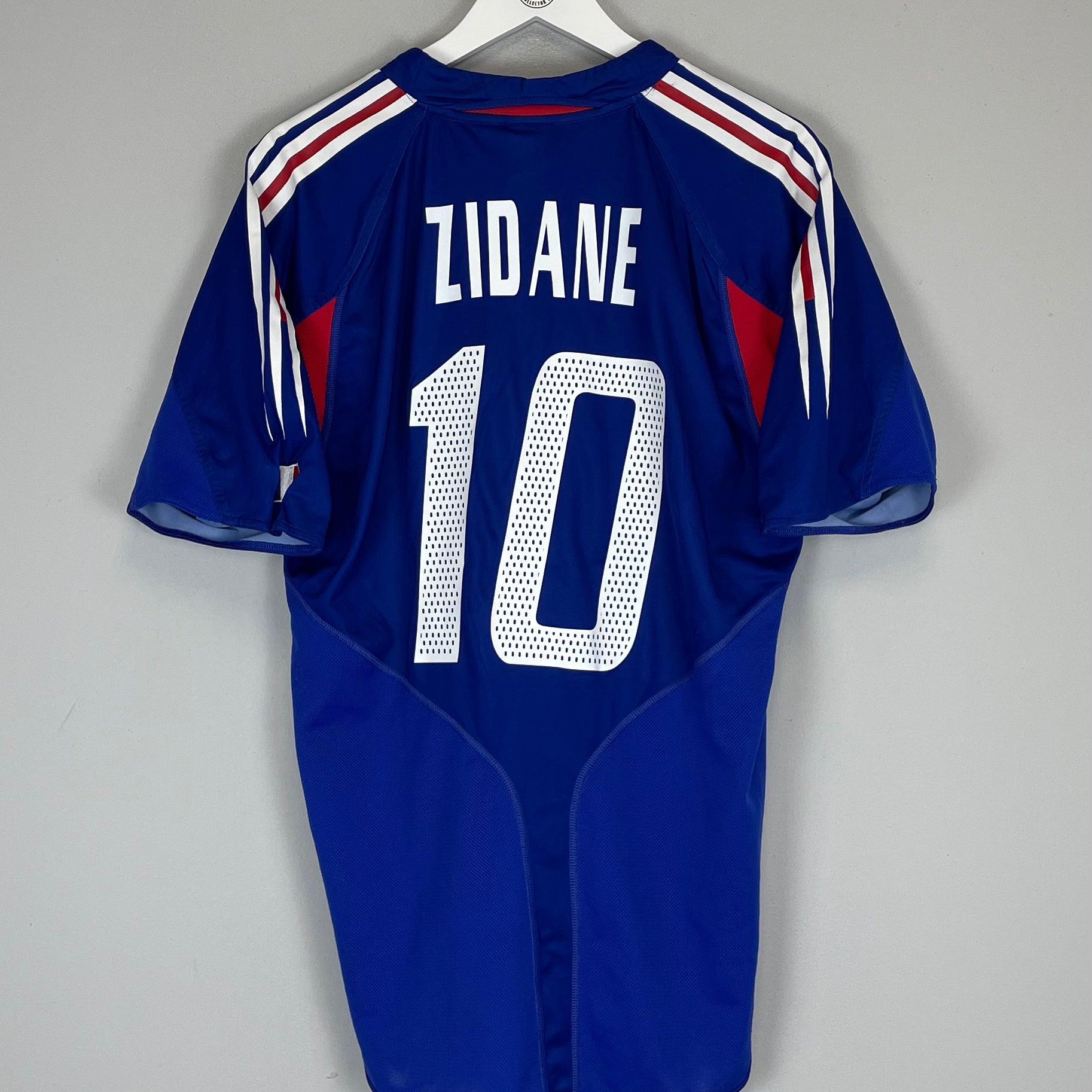 Shop 2004/06 FRANCE ZIDANE #10 HOME SHIRT (L) ADIDAS, classic football shirts, vintage football shirts & retro soccer jerseys at Cult Kits
