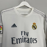 Shop 2015/16 REAL MADRID RONALDO #7 L/S HOME SHIRT (L) ADIDAS, classic football shirts, vintage football shirts & retro soccer jerseys at Cult Kits