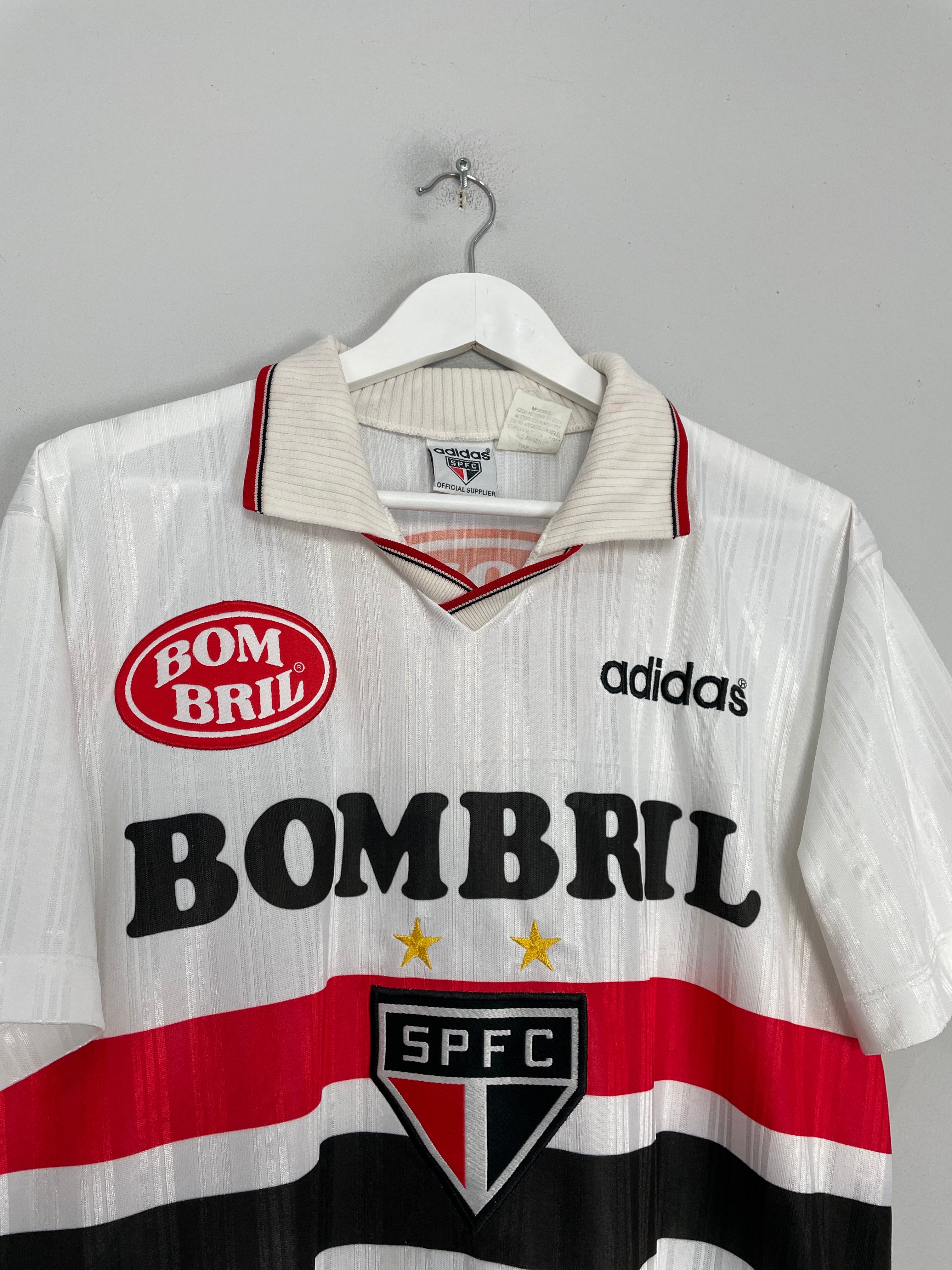 Shop 1997/98 SAO PAULO #10 HOME SHIRT (M) ADIDAS, classic football shirts, vintage football shirts & retro soccer jerseys at Cult Kits