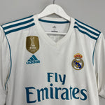Shop 2017/18 REAL MADRID KROOS #8 HOME SHIRT (M) ADIDAS, classic football shirts, vintage football shirts & retro soccer jerseys at Cult Kits